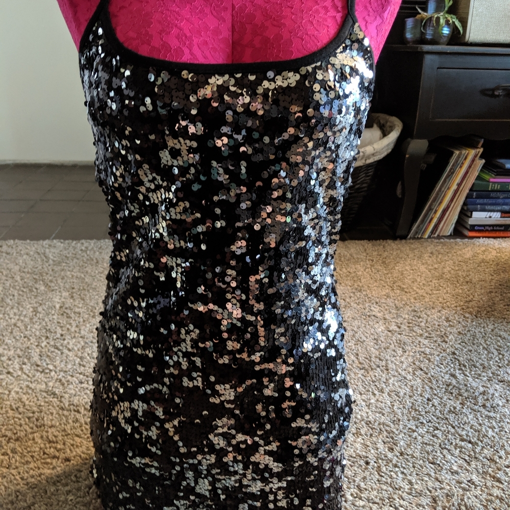 Sequin n tunic /micro mini